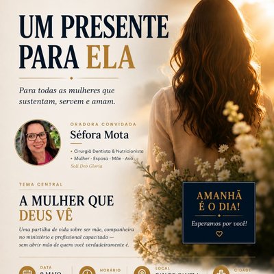 Um Presente para Ela — evento especial para as mulheres da IPR Parque das Nações. Hoje, 17h00, Pau de Canela.